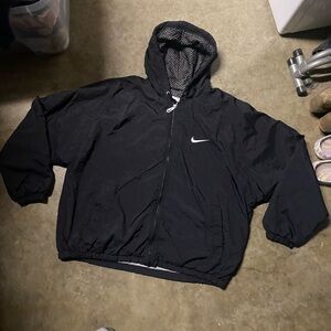 Nike Black Hooded Windbreaker
